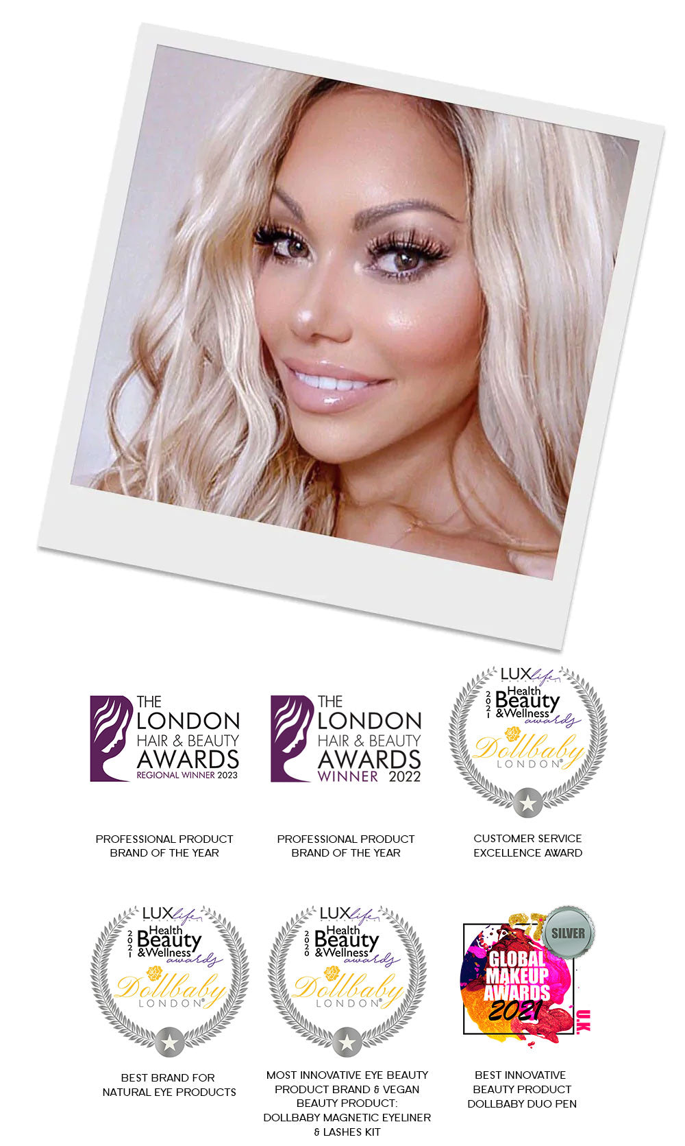 Dollbaby London Awards Hair & Beauty, Health Beauty & Wellness, Global Makeup